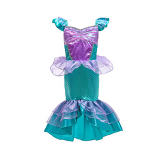 跨境專供外貿童裝美人魚公主裙子女童夏季連衣裙六一兒童節演出服