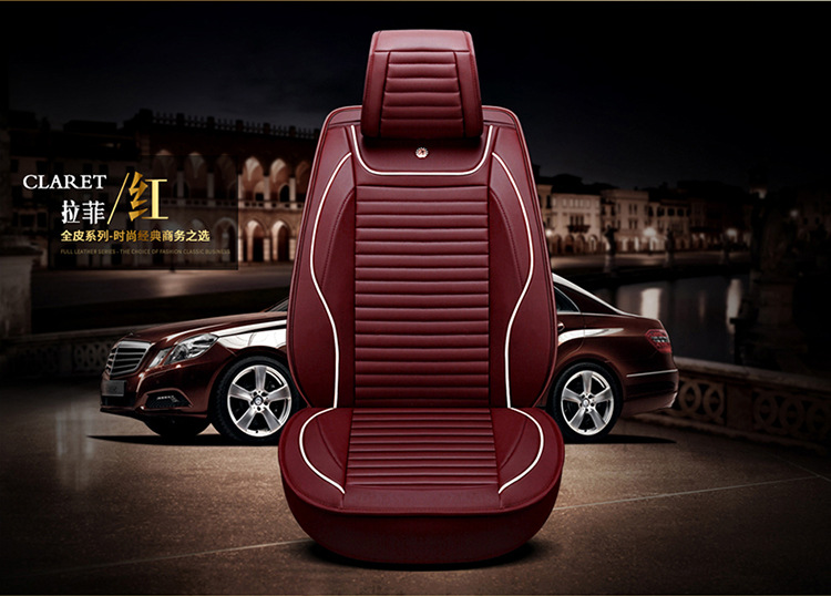 New Four-Season Universal Cartoon Car Seat Cushion Wholesale High-End Full Leather Full Surround Car Seat Cushion
