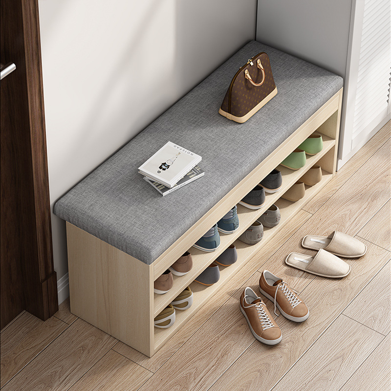 Taburete de cambio de zapatos en la puerta, estante de zapatos domésticos pequeño y estrecho, simple y ahorro de espacio, almacenamiento de artefactos mágicos, taburete de zapatos y gabinete de zapatos a prueba de polvo