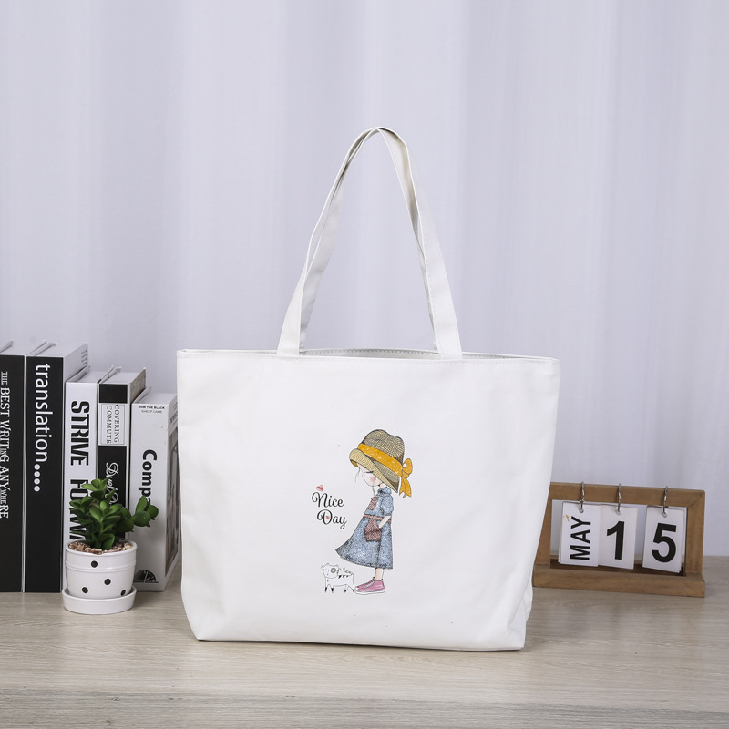 帆布袋手提袋批发棉布袋纸袋广告购物袋精美帆布包束口收纳印logo