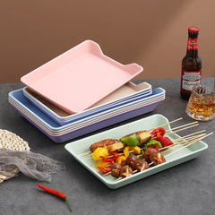 串串香盤子火鍋店展示櫃菜盤炸串托盤塑料燒烤專用擺盤商用加厚