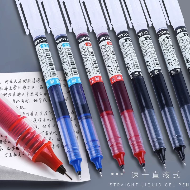 Quick dry rollerball capacious black rollerball pen for students
