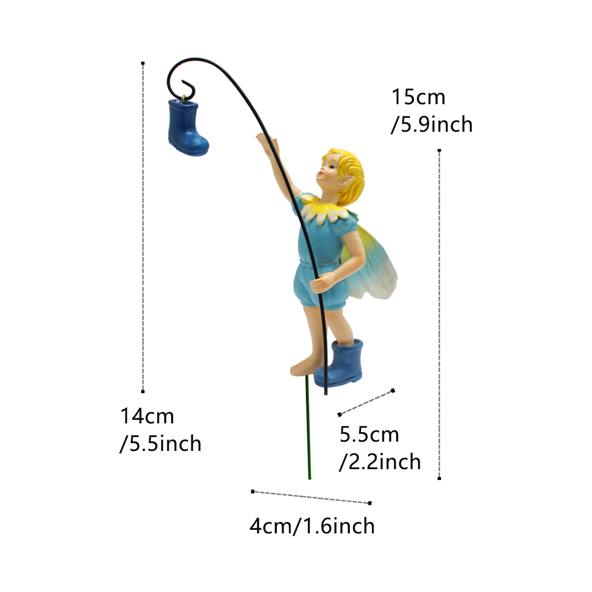 New garden decoration landscape garden decoration Boy statue Balcony decoration B & B Villa outdoor decoration Terrace