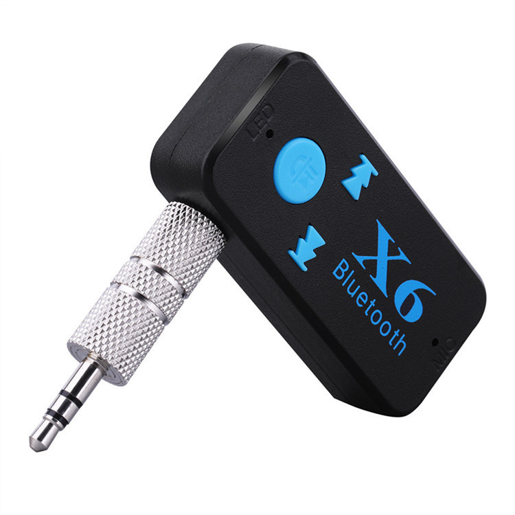 X6 receptor Bluetooth del coche receptor Bluetooth audio se puede insertar la tarjeta TF lado de carga uso Walkman fuente fábrica