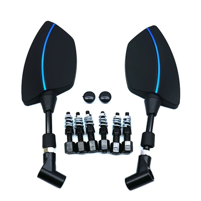 Small Knife Mt Electric – Motorcycle rearview mirror - black-blue