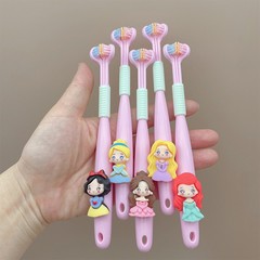 公主兒童牙刷三面3d立體軟毛牙刷3到6一12歲小孩清潔內側寶寶牙刷