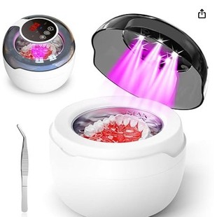 Ultraviolet Ultrasonic Denture Cleaning Machine Large Capacity Household Denture Retainer Braces Jewelry Cleaner New Model