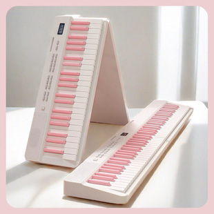 Srr Portable Folding Electric Piano 88-Key Electronic Keyboard Student Adult Beginner Kindergarten Teacher Grade Examination Professional Home Use 6