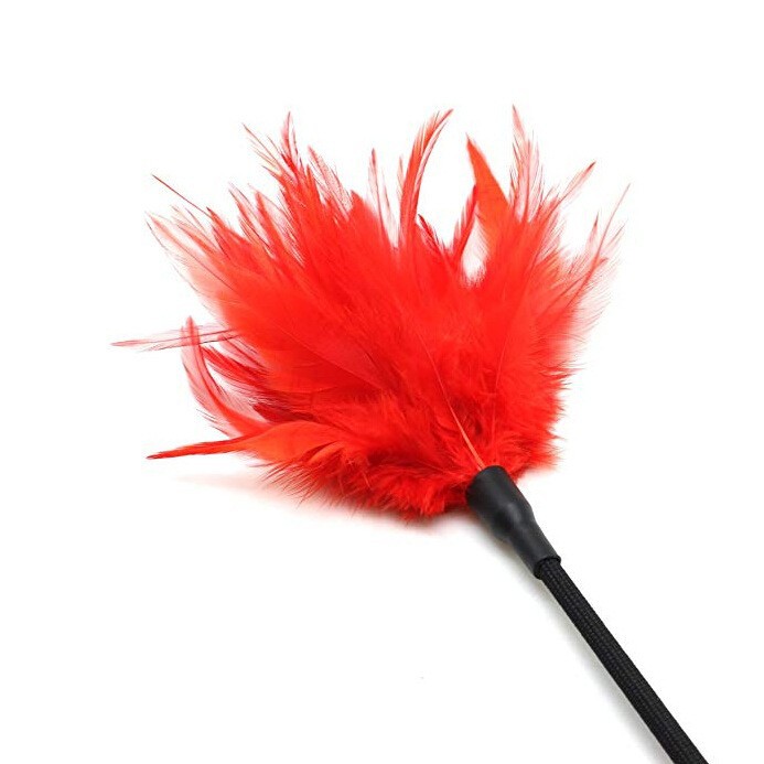 Tienda de fábrica al por mayor juguetes sexuales coqueteo juguetes burlas flirting puntero pluma látigo pelo de pollo barrido látigo