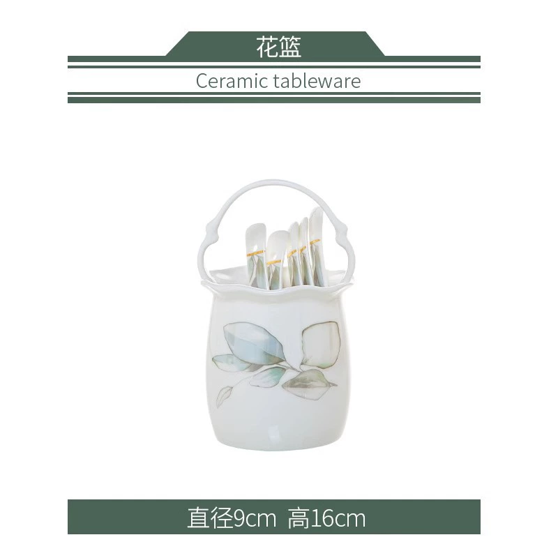Набор посуды (Chunzhizhi) Jingdezhen фарфор, золотое ободок много предметов набора