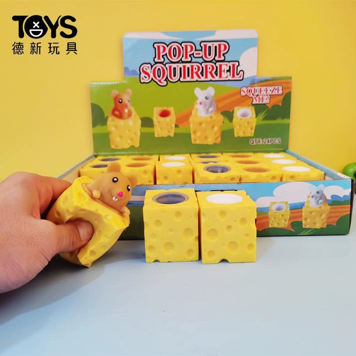 Творческий декомпрессионный взрыв сыр мышь сжимать чашку щепотка музыка сжимать белку чашку декомпрессионная вентиляционная игрушка оптом