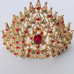 Thailand Metal Jewelry Dai Headwear Golden Metal Hair Comb Bride Accessories Studio Wedding