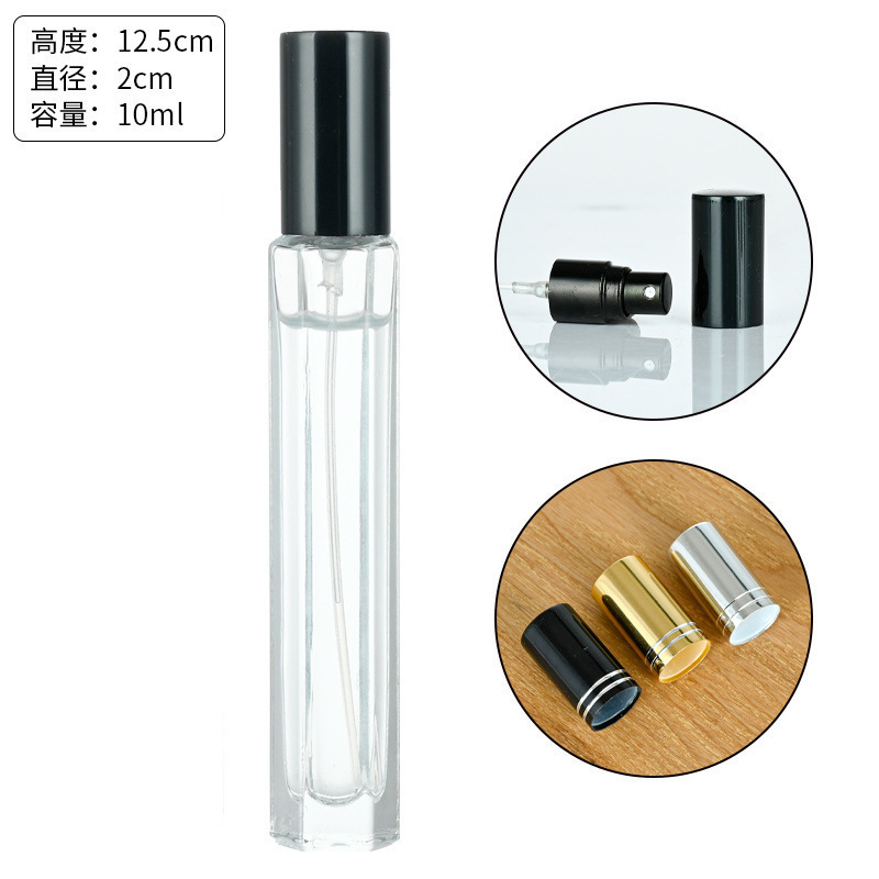 现货批发简约透明香水按压玻璃喷雾瓶分装香水化妆品小样瓶|undefined
