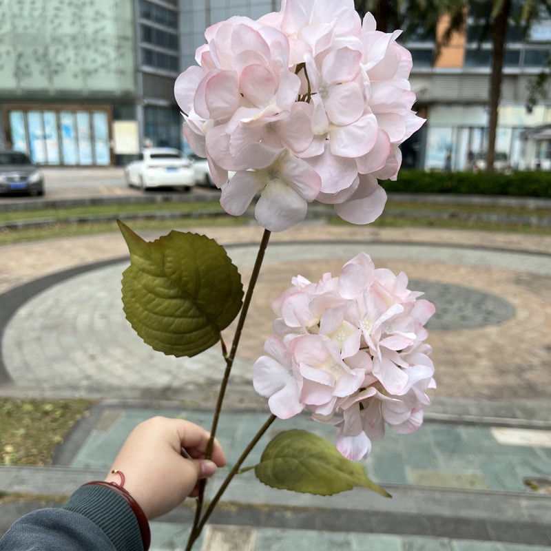 Simulación del Día de San Valentín rosa fabricante 3 sola rama multi-cabeza rosa decoración de la boda flor falsa al por mayor