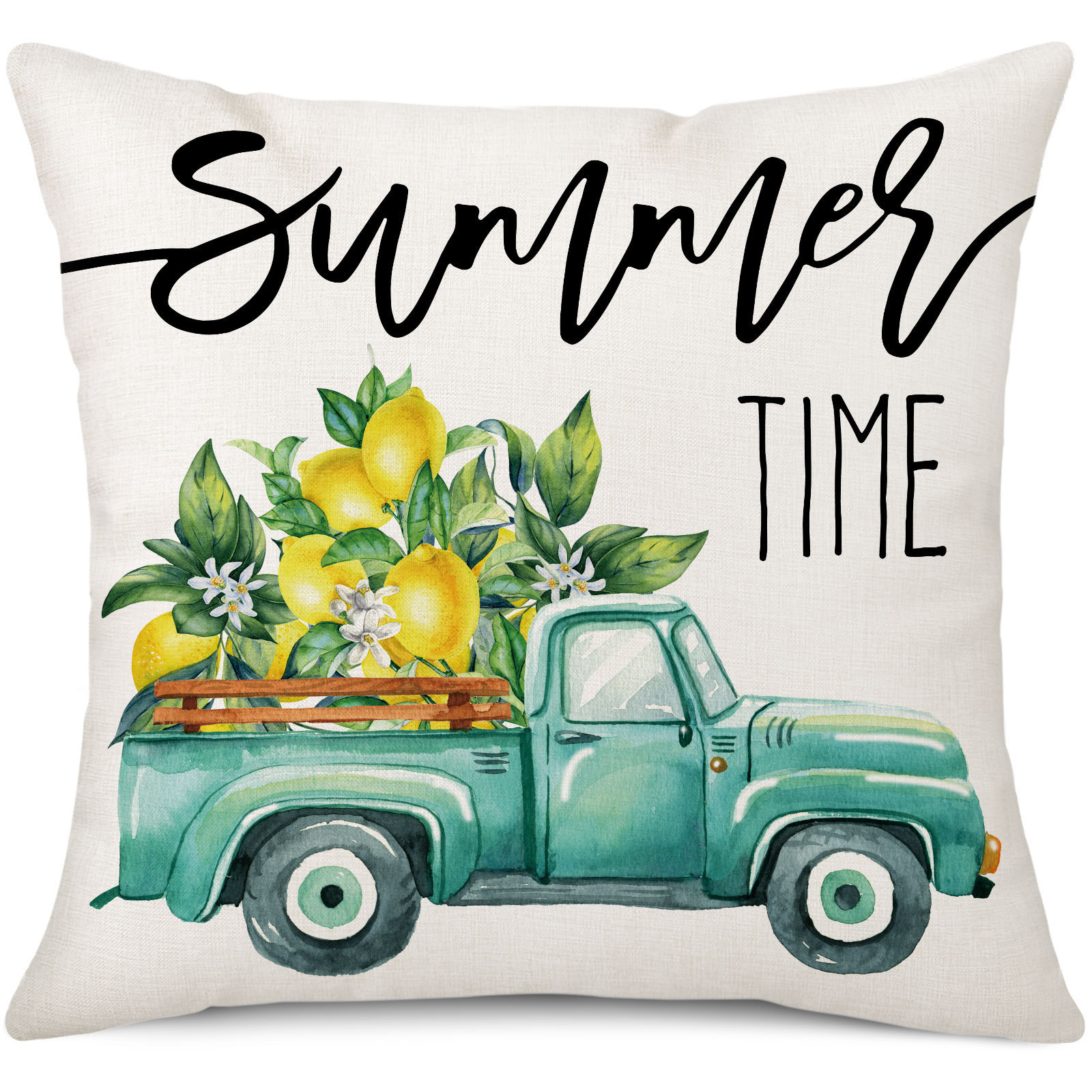 Amazon limón fresco serie de frutas almohada de oficina siesta almohada almohada de casa almohada de cubierta