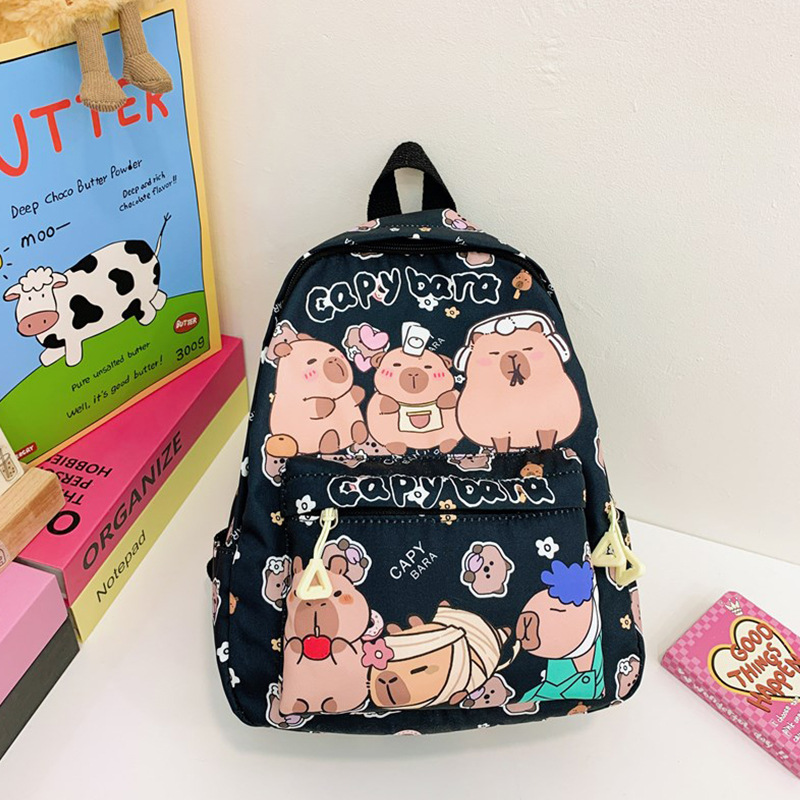 Mochila Kapibala transfronteriza para niñas de gran capacidad mochila de todo fósforo niño de jardín de infantes mochila de dibujos animados resistente al desgaste ligero