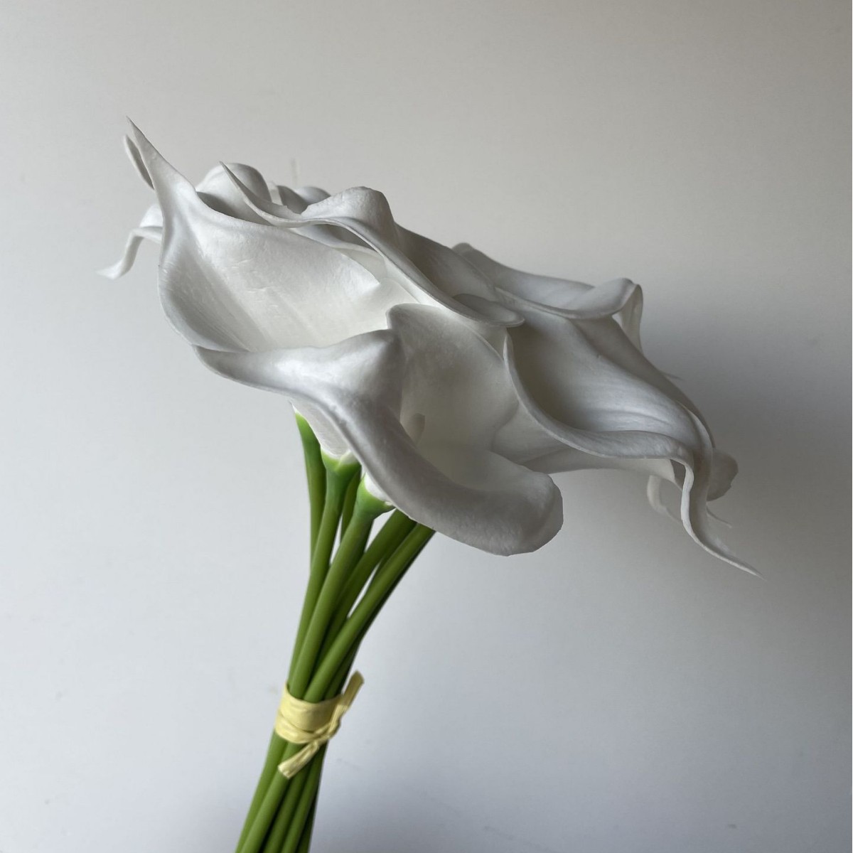 Flor artificial pu sentir Calla Lily Sala decoración del hogar diseño hogar a juego novia celebración flor