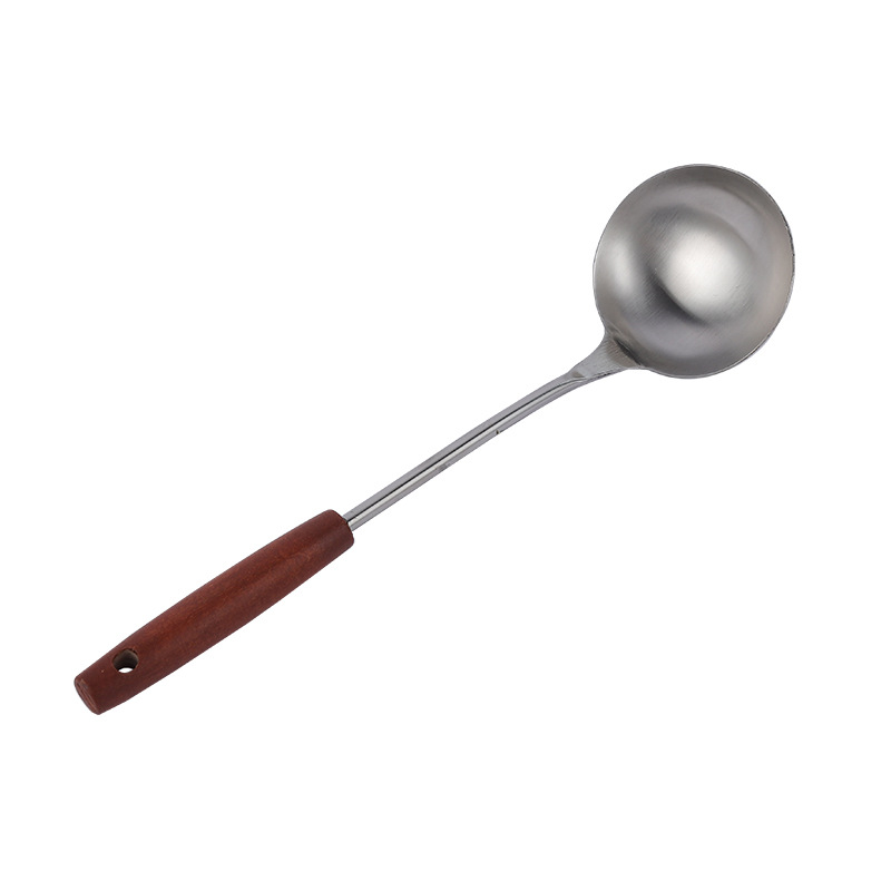 Wholesale stainless steel household spatula pot spoon kitchen stir-frying spatula two-piece set chef cooking spoon integrated stir-frying spoon 5