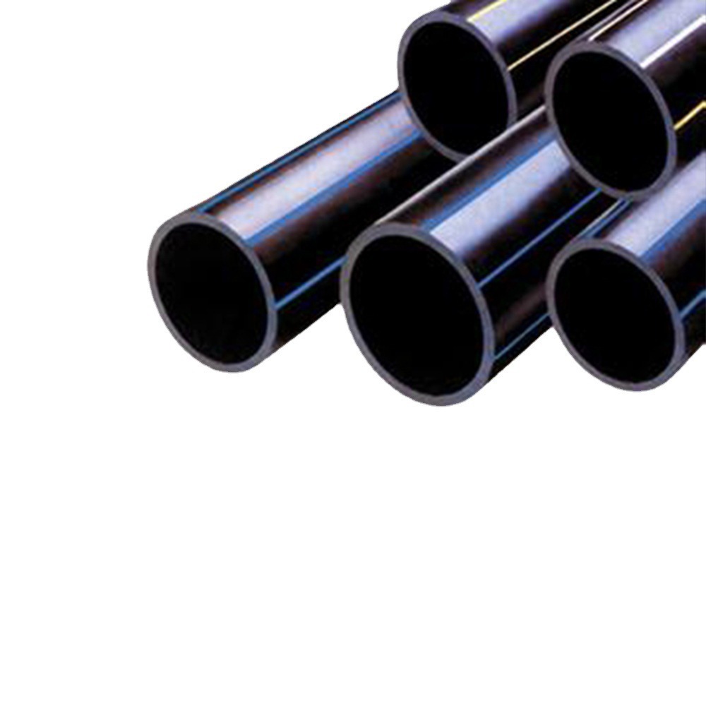 供应HDPE农田灌溉管聚乙烯消防塑料给水管黑色实壁HDPE穿线排水管