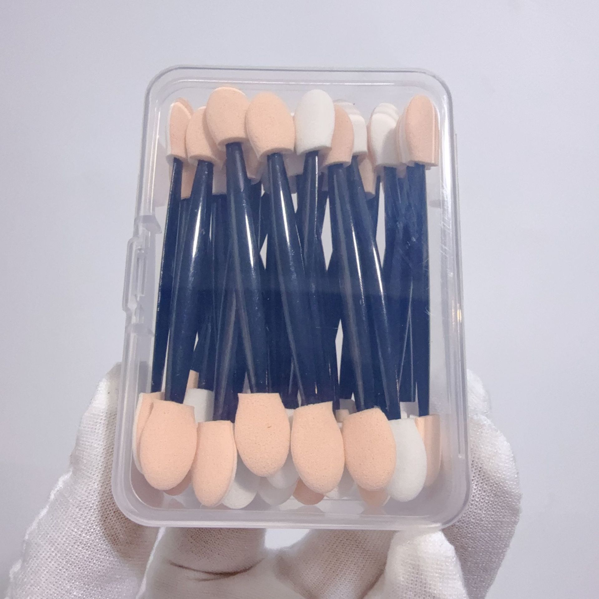 Esponja de manicura aurora espejo mágico polvo de aplicación pincel de sombra de ojos de doble cabeza de maquillaje desechable de sombra de nariz de maquillaje Herramientas de belleza