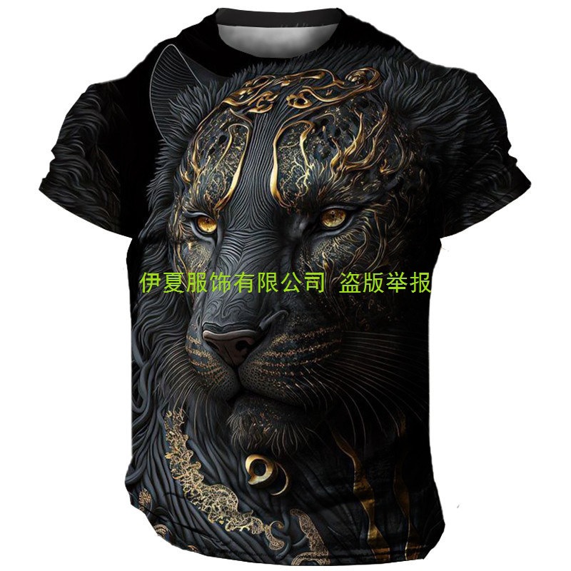 跨境欧美国旗D数码印花外穿百搭短袖T恤B--有吊牌