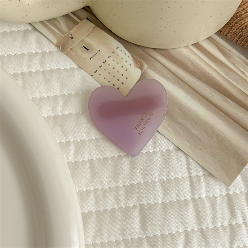 10g Weight Hair Clip Hair Accessories Type 1 Piece Quantity Daily Occasion Acetic acid sheets Material Heart Shape Pattern All Seasons Season Women's Gender Cute, Simple Style Style Cute Simple Style Women's Heart Shape Acetic Acid Sheets Hair Clip 16