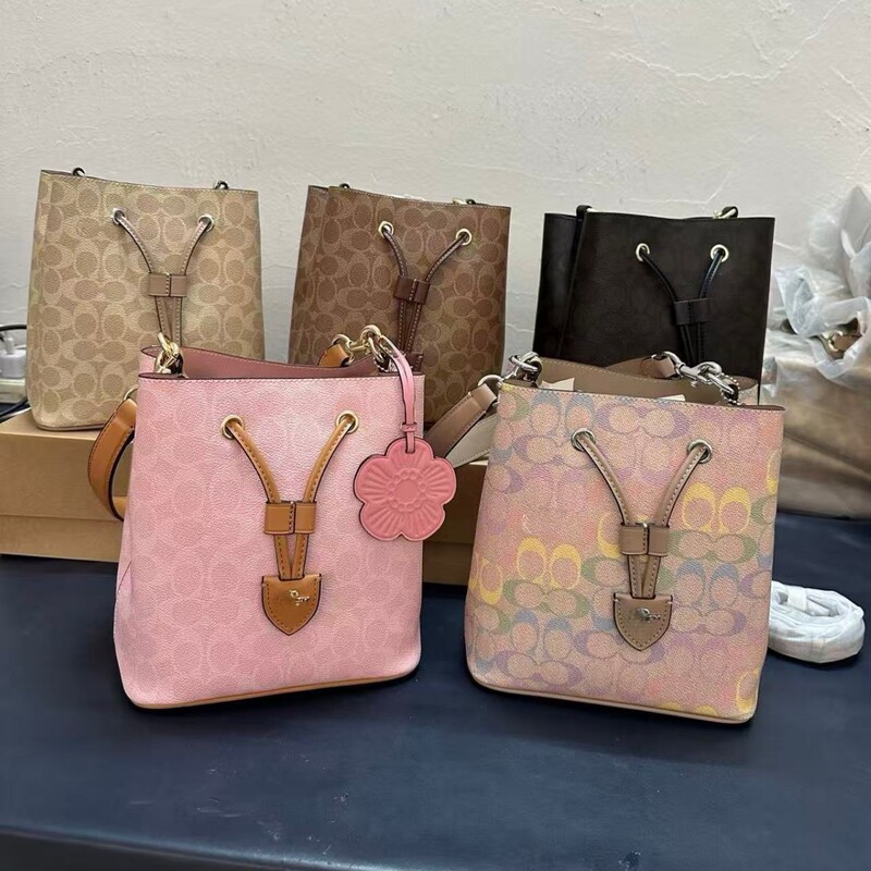 Kou C Brand High-Quality Rowan Fortune Bucket Bag with Monogram Design, Large Capacity, Shoulder, Crossbody, and Handbag for Women Kou C Brand High-Quality Rowan Fortune Bucket Bag with Monogram Design, Large Capacity, Shoulder, Crossbody, and Handbag for Women