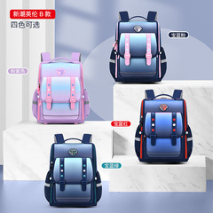 新款小學生書包專業護腰護脊輕便減負英倫1-6年級優質兒童雙肩包