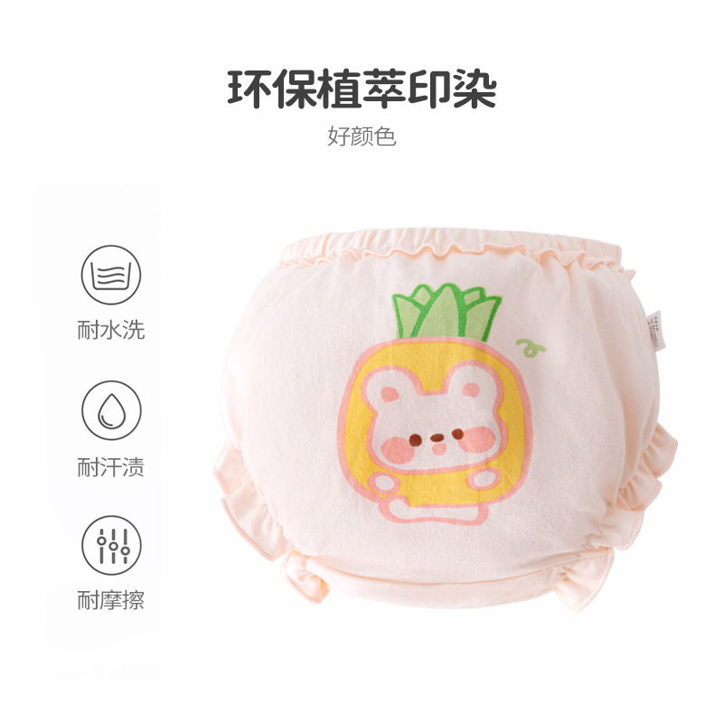 Ropa interior del bebé verano nueva clase una niña de algodón pantalones de pan de niña no clip culo pantalones cortos de la muchacha de los niños ropa interior