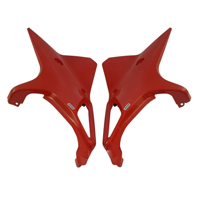 Pig Head Cover, Headlight Motorcycle front windshield - left-and-right-seat-bag-side-panels-red