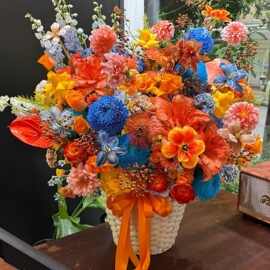 进口郁金香混搭生日花束送长辈商务鲜花北京上海广州深圳同城