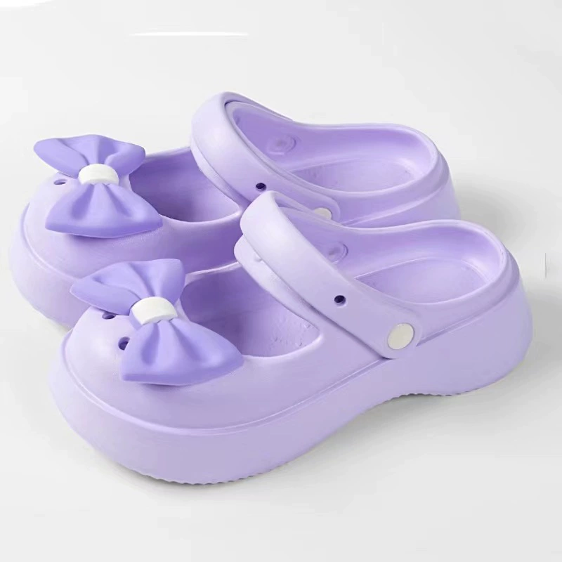 Mary Jane 2023, новые стильные тапочки в стиле Баотоу, женская летняя пещерная обувь, верхняя одежда, Нескользящие сандалии на толстой подошве для студентов