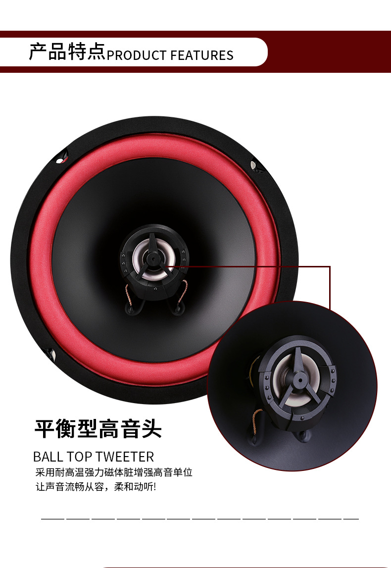 New product from cross-border e-commerce manufacturer: SA car speaker coaxial full-range car audio 4-inch 5inch 6.5inch speaker
