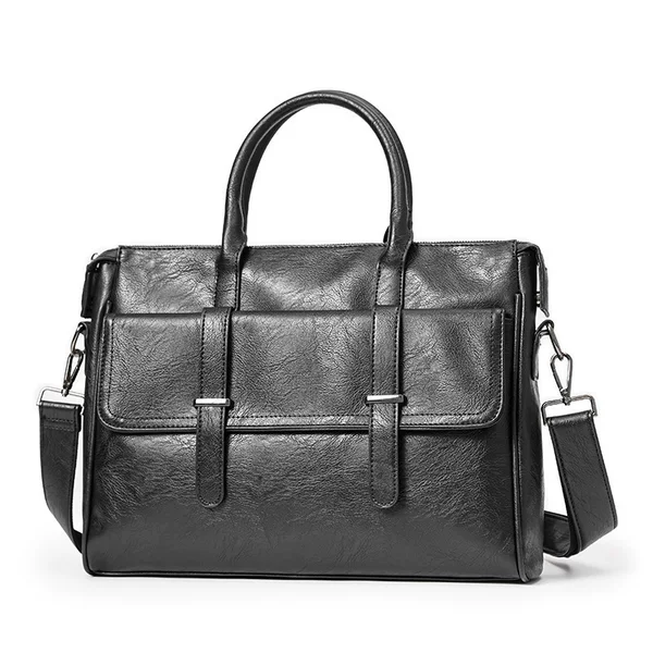 2025 New Business Briefcase, Simple Shoulder Crossbody Bag, Trendy Men's Computer Bag, Large Capacity