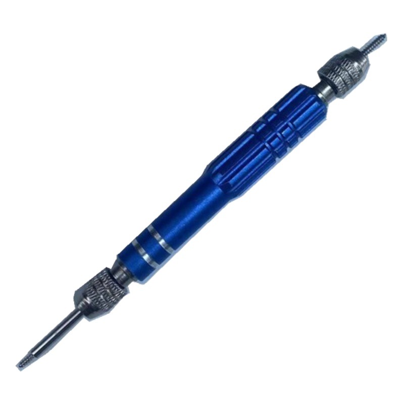 Boutique new durable badminton racket rubber grain in exchange for protective tube nail edge tool nail puller double Blue