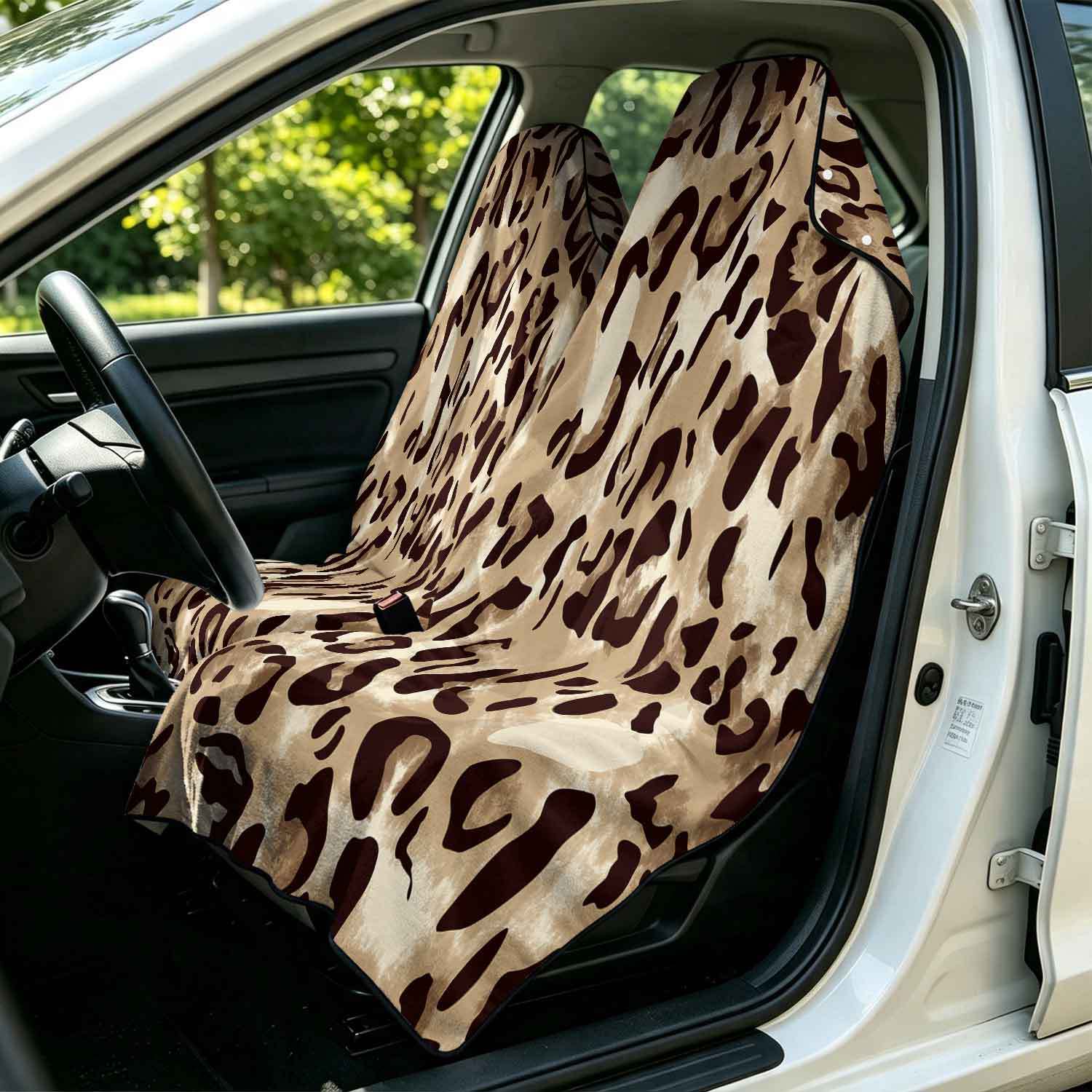 2-piece dual-use car seat cover, ultra-fine fiber, can be used as a beach towel, printed car protective seat cover 13