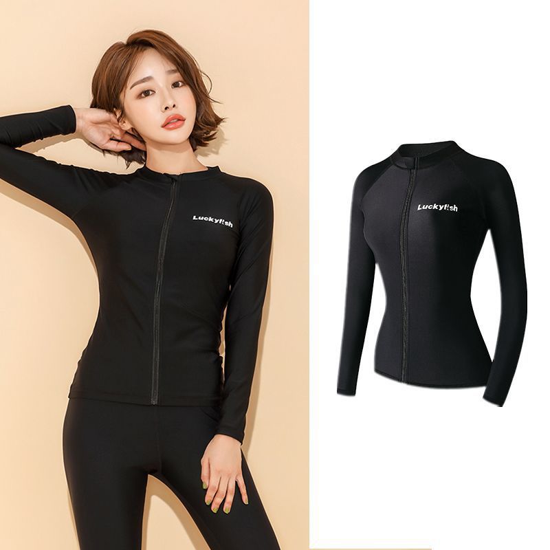 Han nuevo traje de buceo de mujer de manga larga conservador de secado rápido buceo spa madre trajes de baño fábrica comercio al por mayor