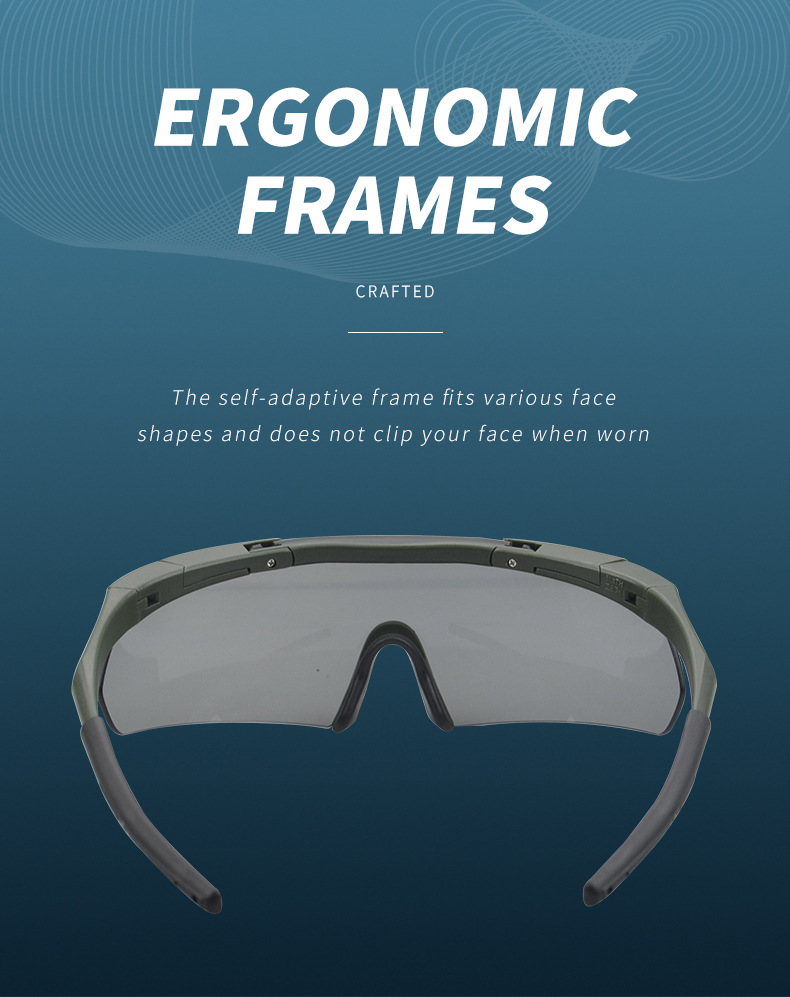 Outdoor Live CS Tactical Shooting Explosion proof Glasses Riding Windproof and Dustproof Goggles Set_voghion.com