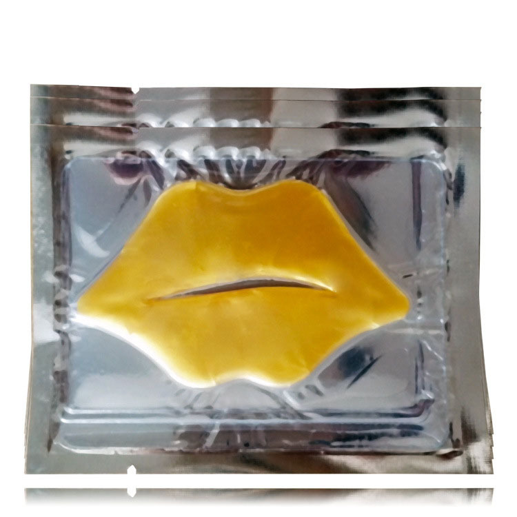 外贸批发跨境电商胶原蛋白唇膜  金色 水晶唇膜 唇贴|ms