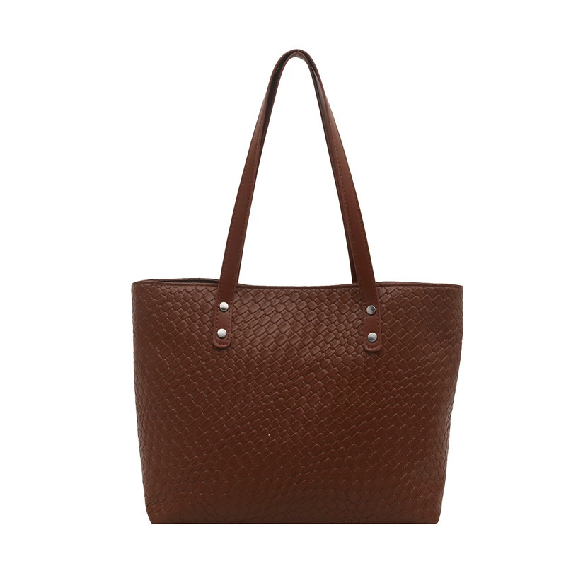 Capacious fashionable handheld one-shoulder bag for leisure, western style