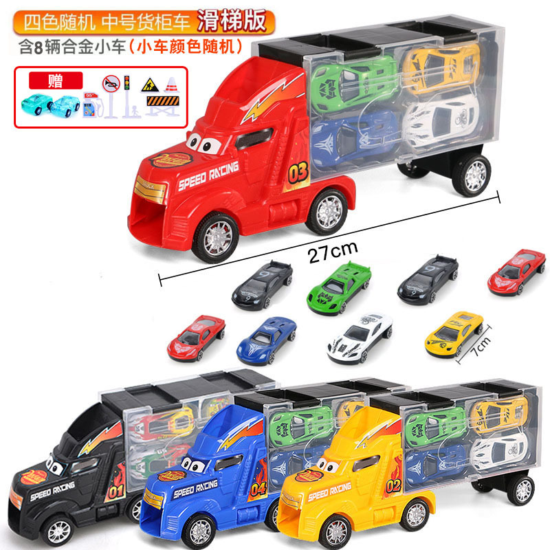 Coche de juguete para niños gran contenedor de almacenamiento carro de aleación de simulación de ingeniería de bomberos coche de operación militar al por mayor