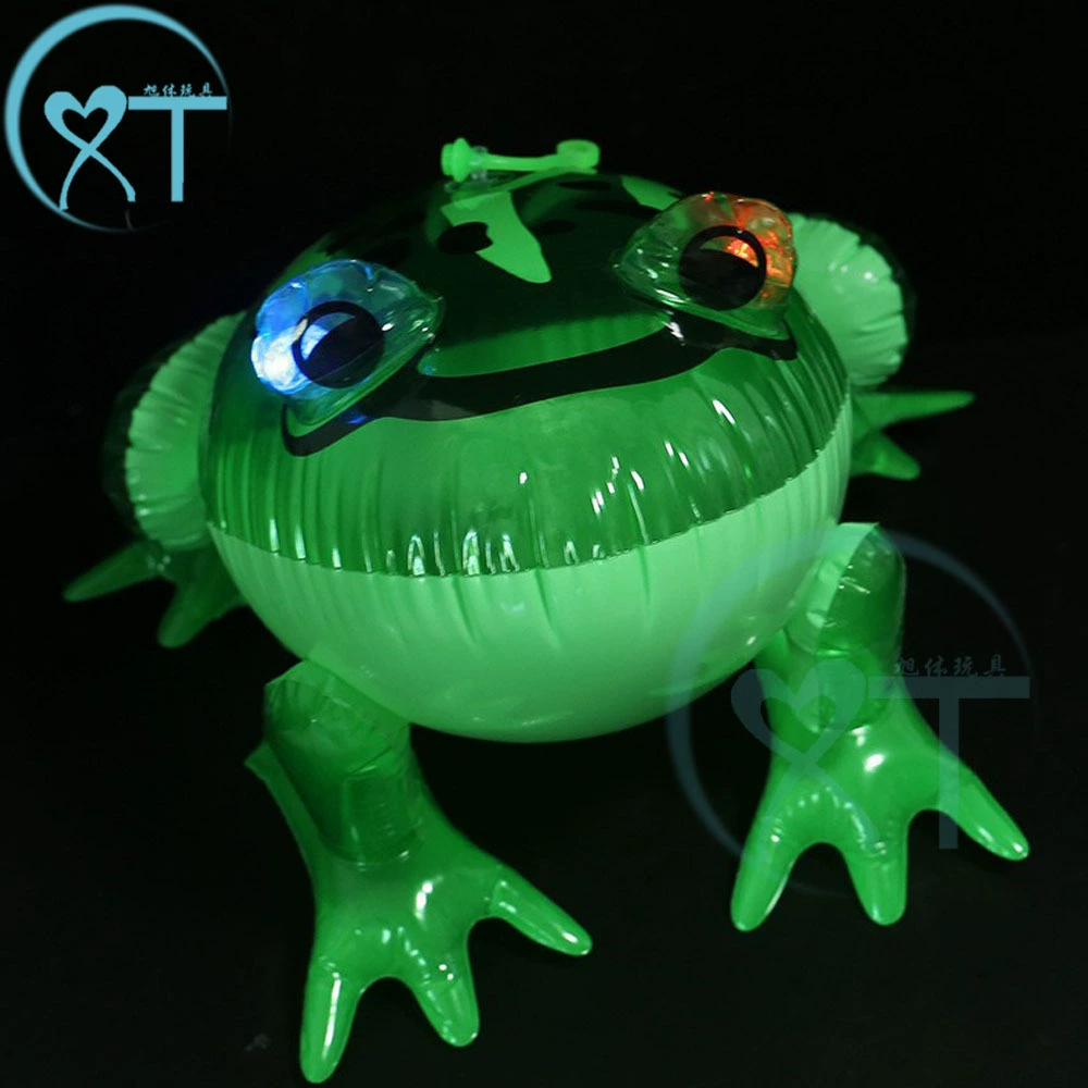 Горячие Продажи Больших Надувных лягушек светящиеся игрушки оптом ночной рынок толкать детские игрушки надувные игрушки