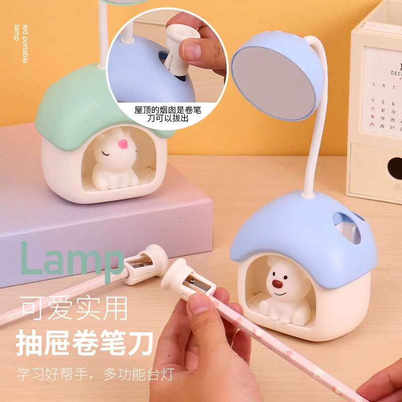 Cartoon rechargeable table lamp, Birthday gift, eyes protection