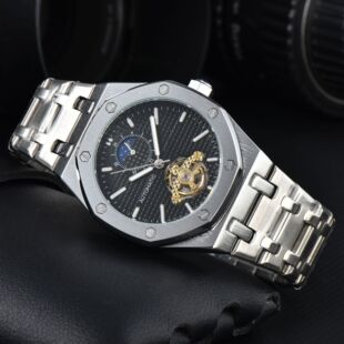 2024 Foreign Trade Men's High Quality Watch Mechanical Fully Automatic Multifunction Tourbillon Mechanical Wristwatch Factory Wholesale