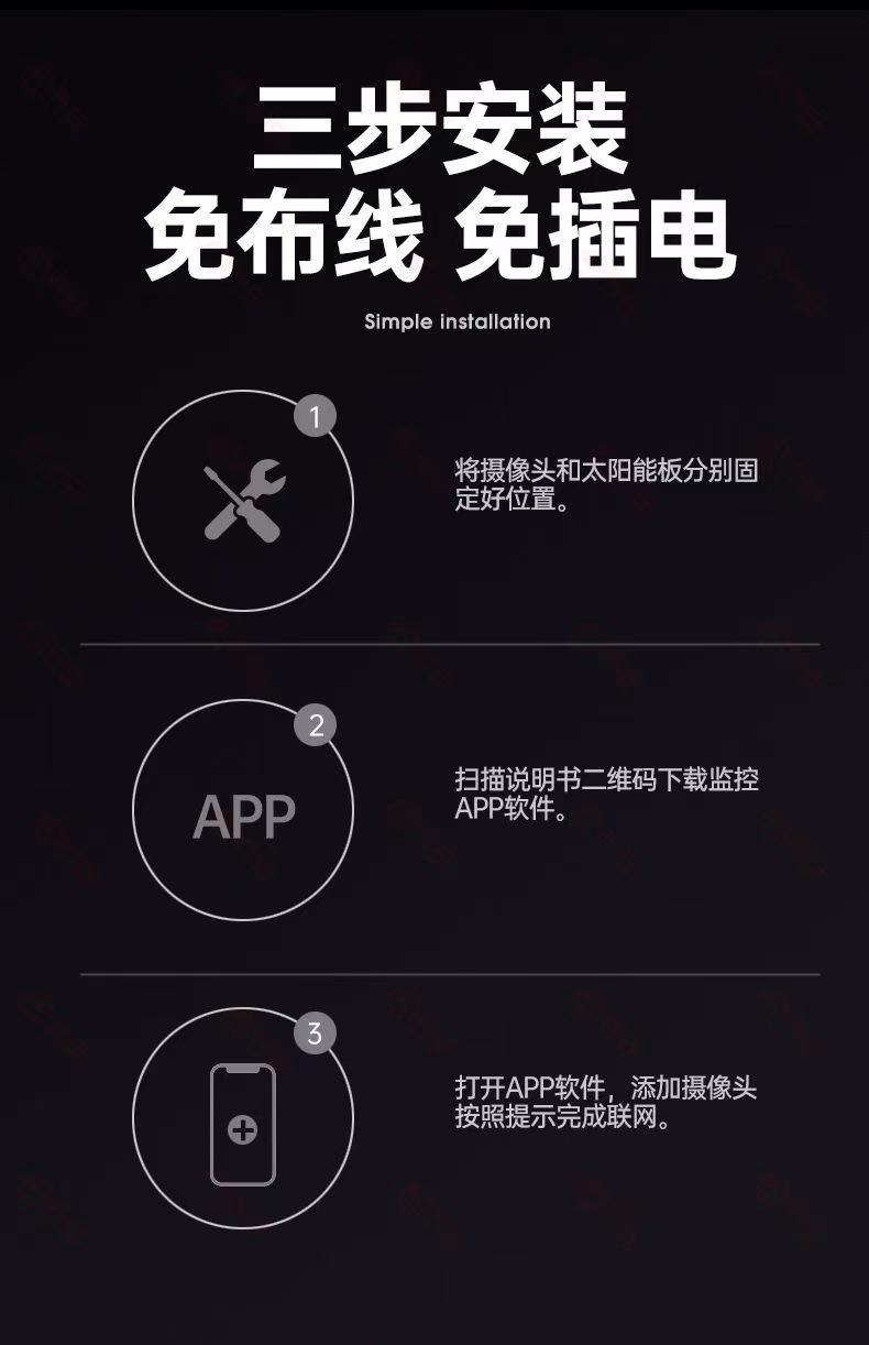 360-degree all-angle home camera, wireless mobile phone, remote outdoor night vision, 4G solar photography undefined