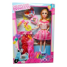 跨境女孩吧比公主洋娃娃換裝套裝梳頭過家家玩具培訓班禮品批發