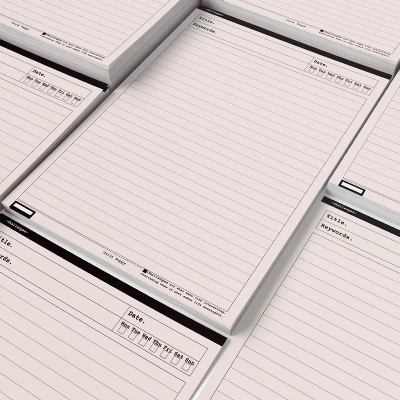 B5 Challengs, Challengs, high-looking and cute book, student excerpts, can tear up the letter paper notebook