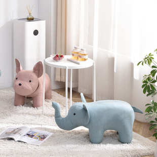 Light Luxury Animal Stool Internet Celebrity Small Stool Home Door Shoe Changing Stool Creative Cartoon Foot Stool Kidsren Shabei Qin