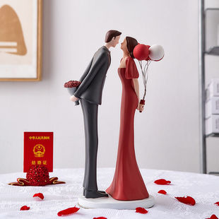 Wedding Room Decoration Wedding Ornaments Couple Character Crafts Bedroom Living Room Desktop Layout Chinese Valentine's Day