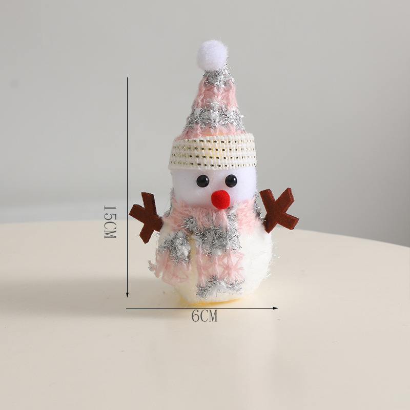 Navidad de siete colores cordier muñeca de nieve decoración floral caja floral embalaje de regalos decoración de flores suministros de embalaje festivo